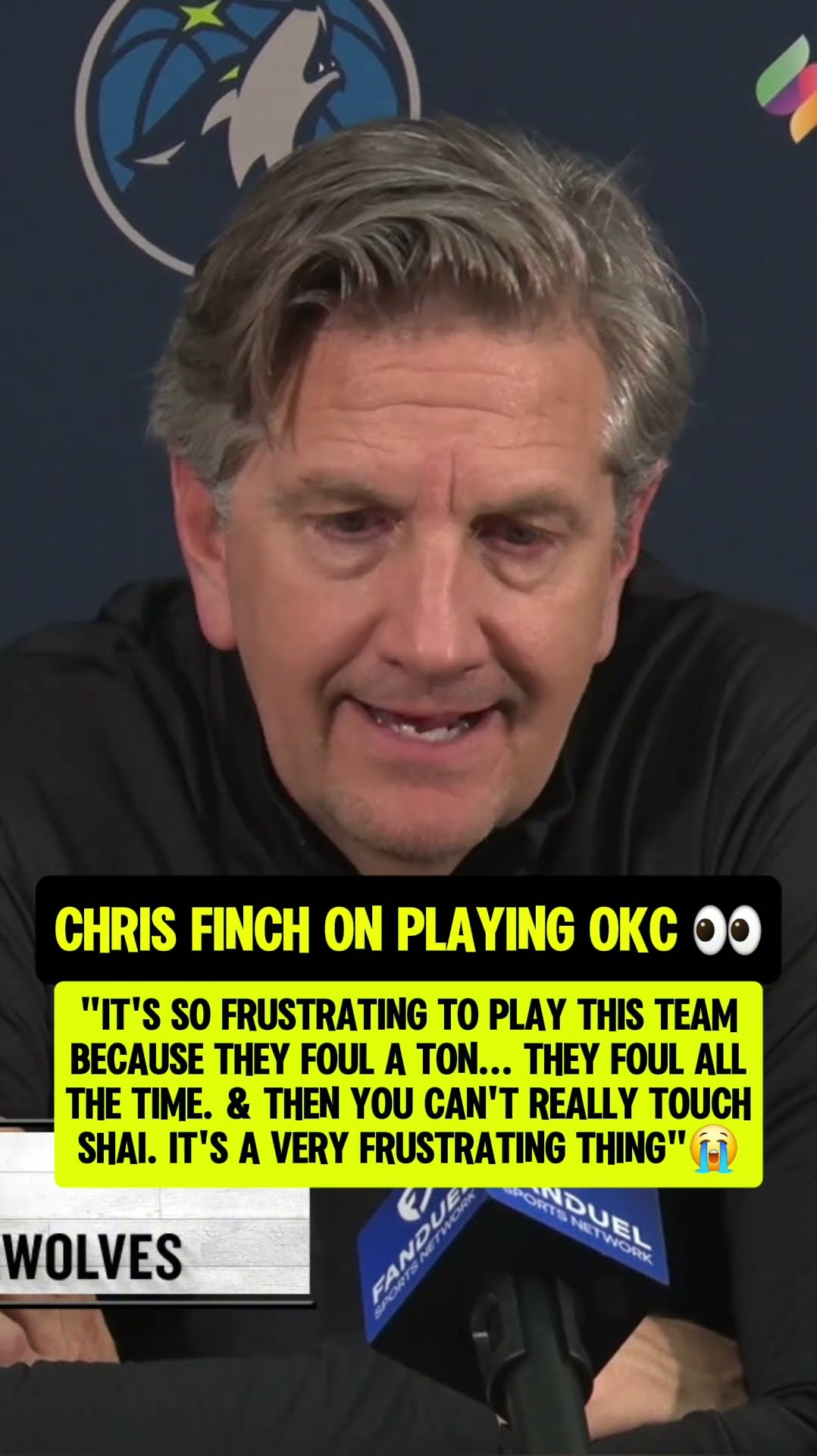 Twolves head coach said his piece?