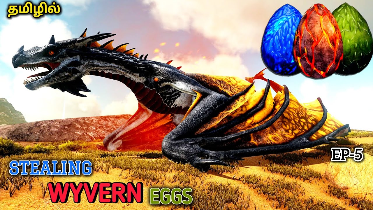Stealing wyvern eggs | ARK SCORCHED EARTH in tamil 🥵🔥[EP-5]