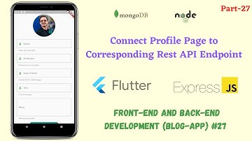 Flutter: Rest API integration in profile page || Rest API Connection ||27