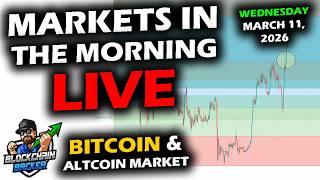 MARKETS in the MORNING, 3/11/2026, BTC $69,300, XRP $1.37, Gold $5,190, RTY 2,537, DXY 99