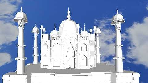 Maya tajmahal animation modeling