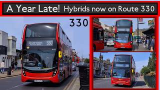ONE YEAR LATE: Route 330 Finally has Hybrids! Enviro400 MMCs, Gemini 3s, E400s and Gemini 2s 