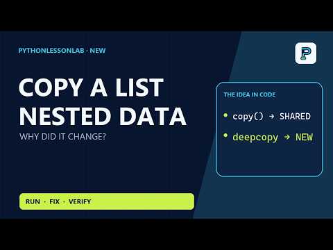 Shallow vs Deep Copy in Python: Stop Changing the Original