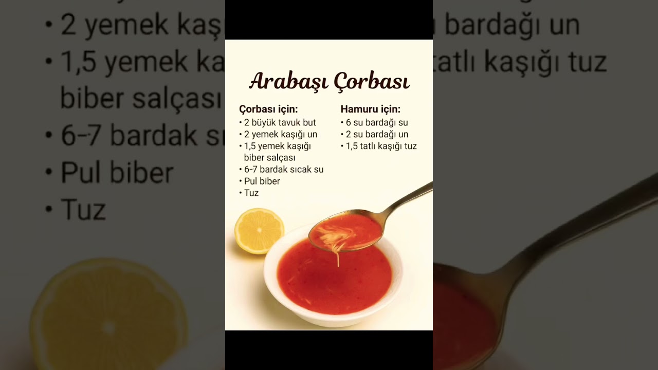 Arabaşı çorbası🥣 #beniöneçıkart #youtubeshorts #tarif #keşfetedüş #çorbatarifi #shorts #öneçıkar