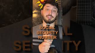 Social Security Number as GUITAR RIFF?!