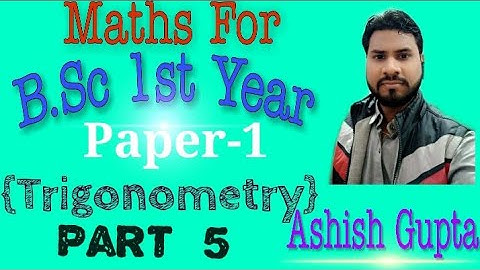 Formula of hyperbolic function /B.sc 1st year mathematics/paper 1st/Trigonometry /CSJM University