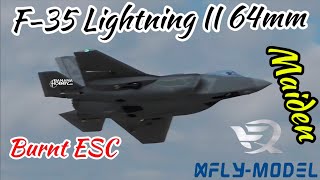 X-Fly F-35 Lightning Ii 64Mm Edf Maiden Flight Gone Wrong
