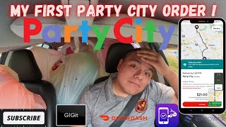 My First Party City Order With  Doordash.