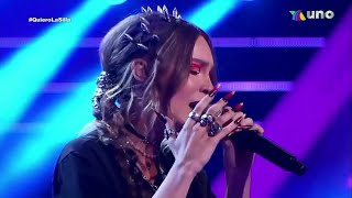 Video thumbnail of "Belinda - Luz Sin Gravedad en Vivo La Voz"