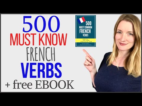 500 must know French verbs | French listening practice | French vocabulary