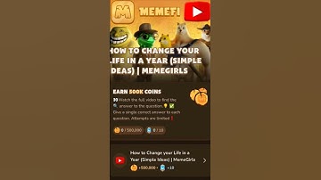 📱 How to Change your Life in a Year (Simple Ideas) | CHACK COMMENT BOX || #memficode #memfi #crypto