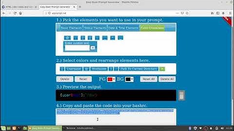Linux Terminal Customization | Prompt String
