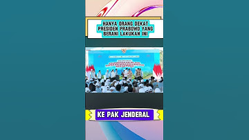 Hanya Orang Dekat Presiden Prabowo yang Berani Lakukan Ini ke Beliau #shorts #viralvideo
