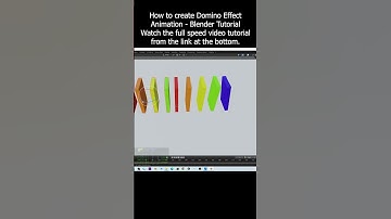 How to create Domino Effect Animation - Blender Tutorial #blender #domino #tutorial #3danimation