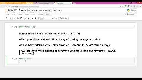 Pytorch Bootcamp   10 Create Numpy Arrays