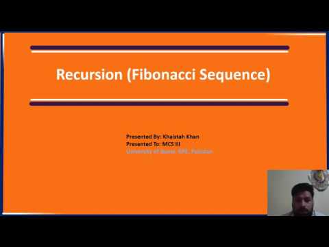 Fibonacci Sequence Using Recursion and Maintaining Activation Record ...