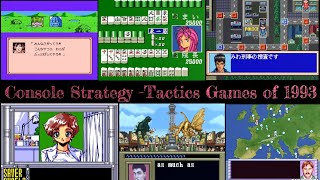 Console Strategy Tactics Games of 1993 - Compilation Part 3
