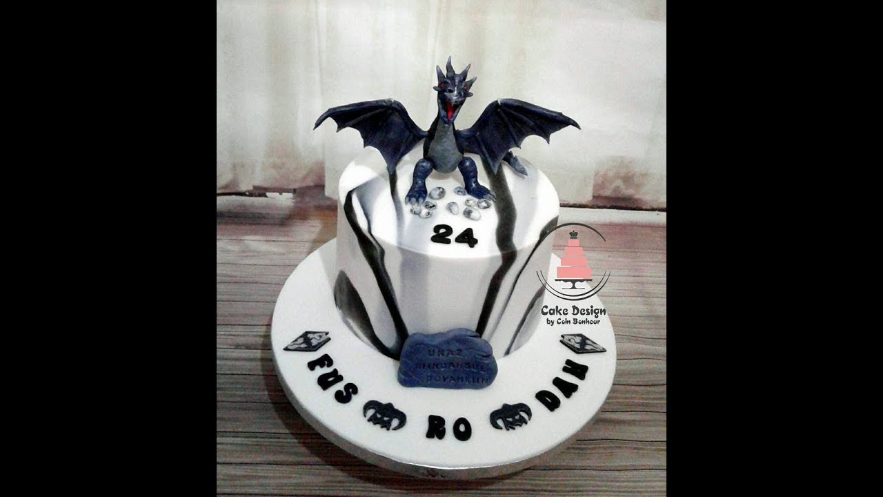Gateau Theme Skyrim Le Dragon Youtube