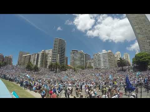 Así se gritaron los goles de Messi y Di María en Mar del Plata