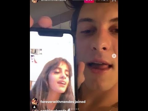Shawn Mendes Live Chat With Camila Cabello While Lying On His Bed - YouTube