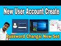 How To Create New User Account In Laptop | PC | Windows 10/11 || Password Set & Change