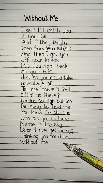 halsey - without me lyrics  #halsey #withoutme #lyrics