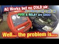 AC works but dosent make cold || What to check if ac compressor comes on but NO cold air