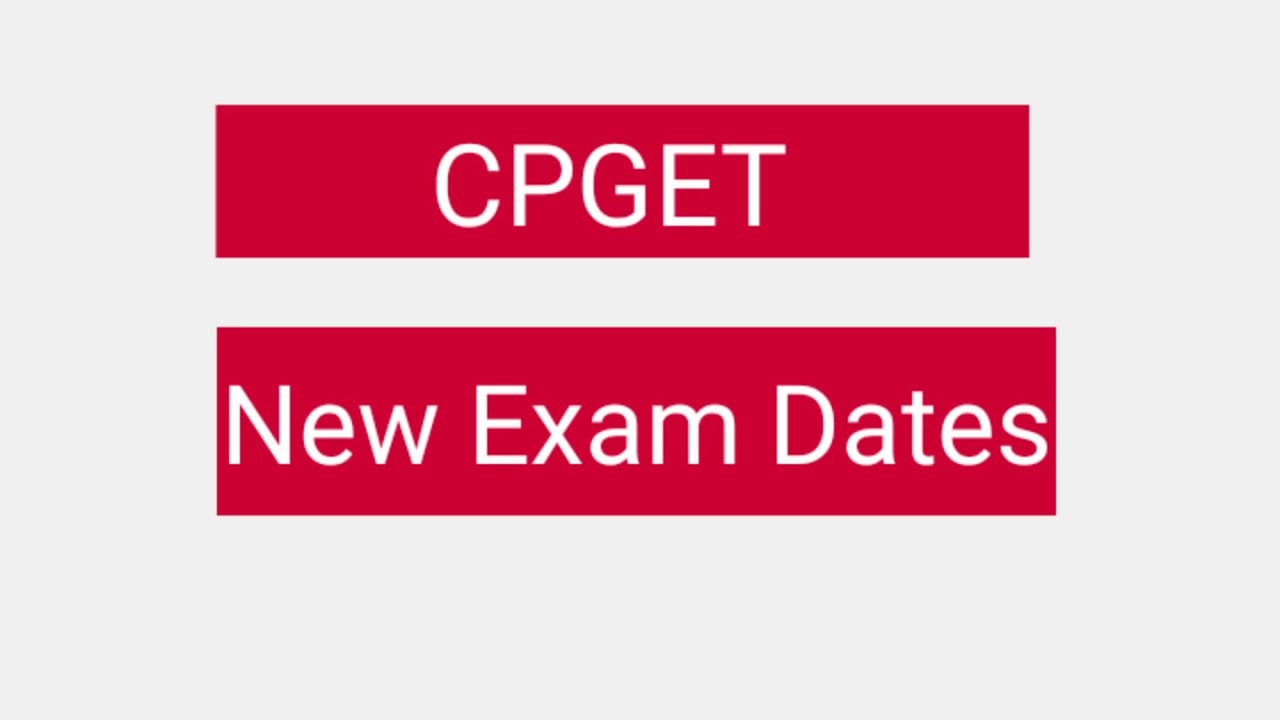 CPGET New Exam Dates 2020 || New Exam dates for CPGET 2020 || TS CPGET New Update 2020 || TS CPGET
