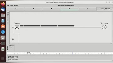 Sliding window protocol using ns2 simulator