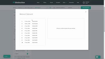 Copy and Paste Workouts and Sections in the new PT Distinction Program Builder