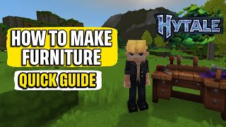 How to Make a Furniture Workbench in Hytale Quick Guide Making Furniture