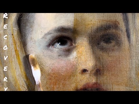 видео: Реставрация портрета работы неизвестного русского художника ХІХ века.