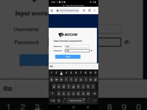 tutorial cara setting nama dan password wifi modem BDCOM