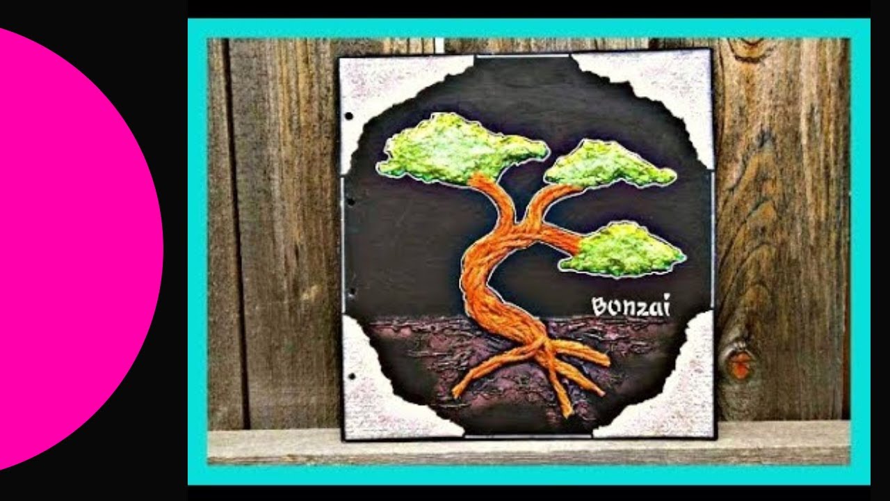 Rope and Shredded Paper Bonsai Tree - YouTube