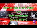 How to convert cc minute to mm^3 and mm^3 to cc minute.