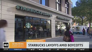 Starbucks layoffs amid boycotts