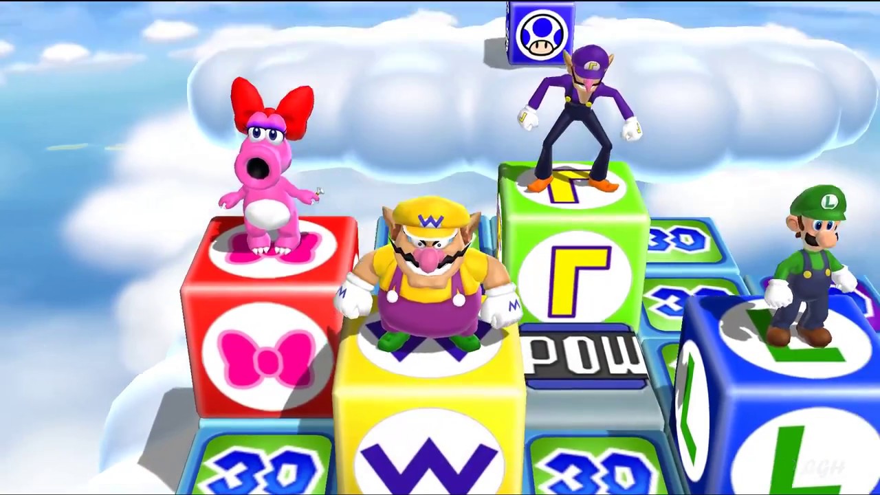 Mario Party 9 High Rollers - Kamek vs Birdo vs Waluigi vs Wario Gameplay | MARIOGAMINGHUB