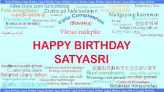 Satyasri   Languages Idiomas - Happy Birthday