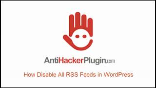 How Disable All RSS Feeds in WordPress