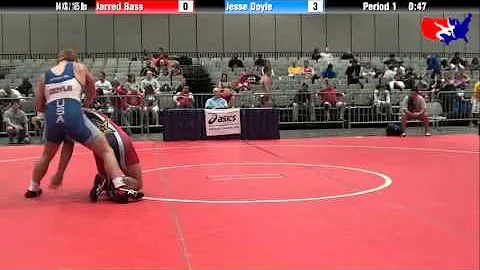 Jarred Bass vs. Jesse Doyle at 2013 Junior Nationa...
