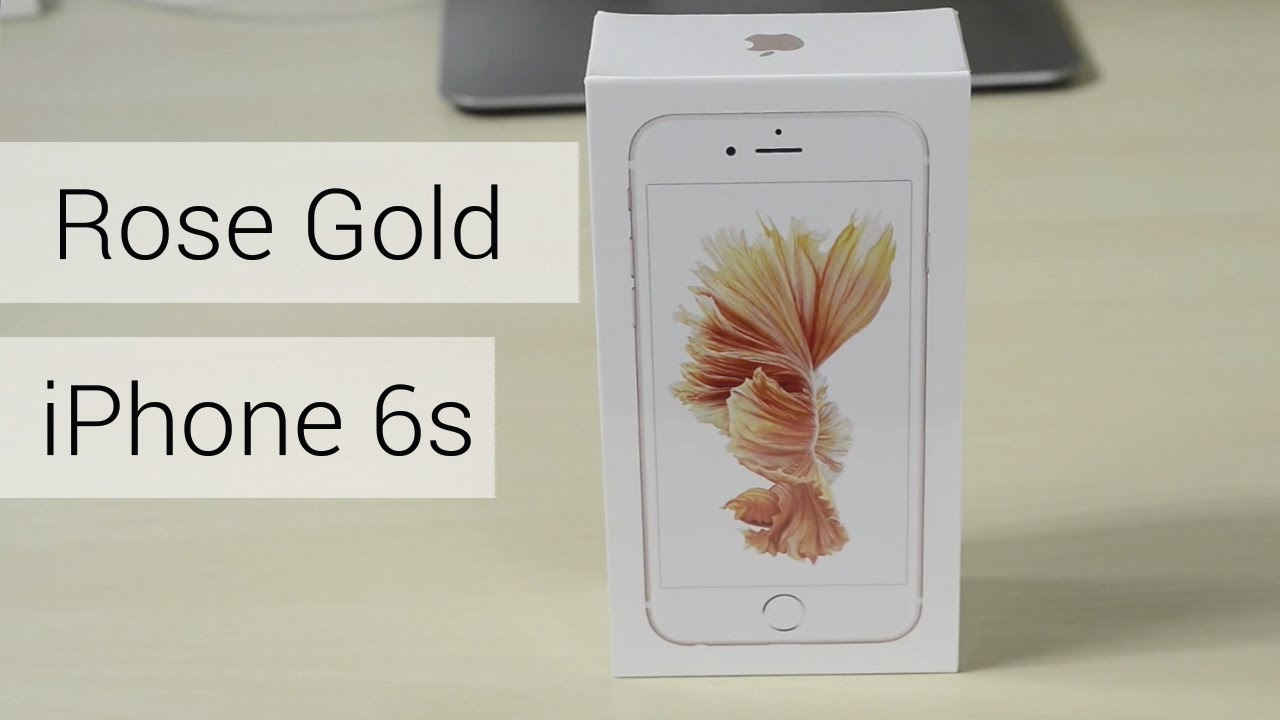 iPhone 6s Rose Gold Unboxing & First Look! - YouTube