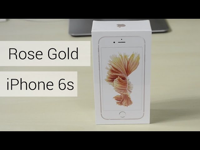 iPhone 6s Rose Gold Unboxing & First Look! - YouTube