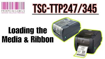 TSC TTP-247/TTP-345 : Loading the Media & Ribbon
