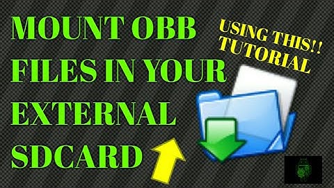 How to run Obb Games in ExtSdcard tutorial