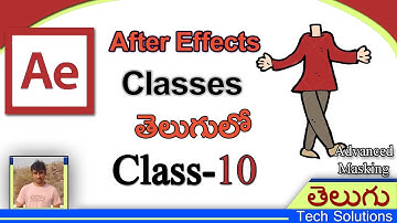 After Effects Tutorial In Telugu | 👍 Mask with Pen Tool | Class-10 | Telugu Tech Solutions!!!