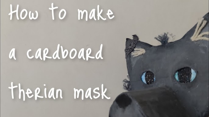 How to felt a therian/ cat mask! Full tutorial with fur 