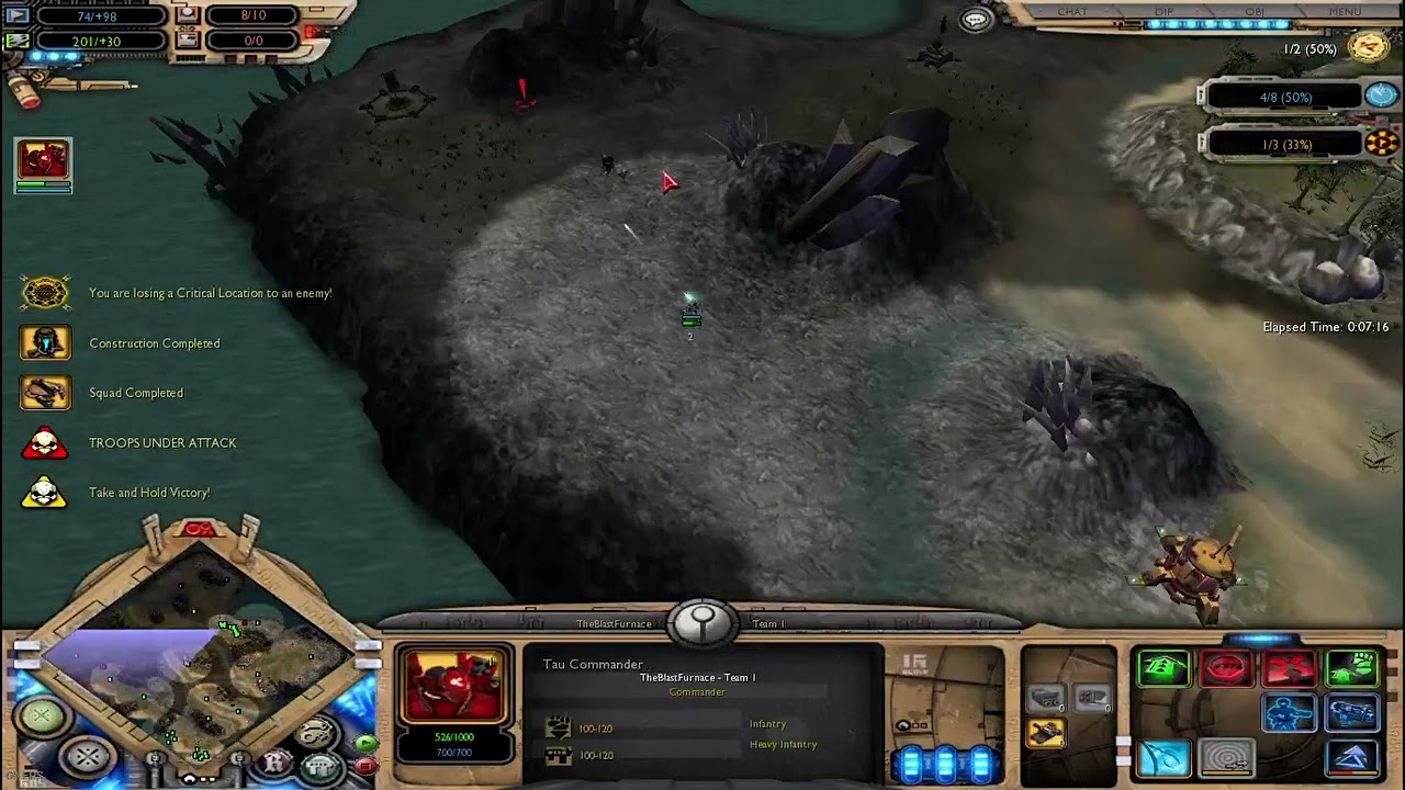 TheBlastFurnace (T) v (IG) ErenBeast on Tranquility's End | Dawn of War Soulstorm