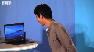 Computex 2012: Pop Star Wang Lee Hom drops in on Intel's keynote address to help demonstrate ultrabo