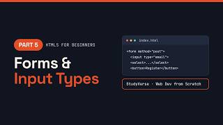 HTML5 for Beginners: Forms and Input Types | Part 5