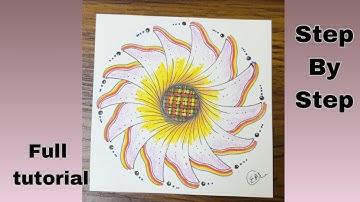 When Lines Meet Mindfulness – Zentangle Magic”| Drawing Tutorial For Beginners 